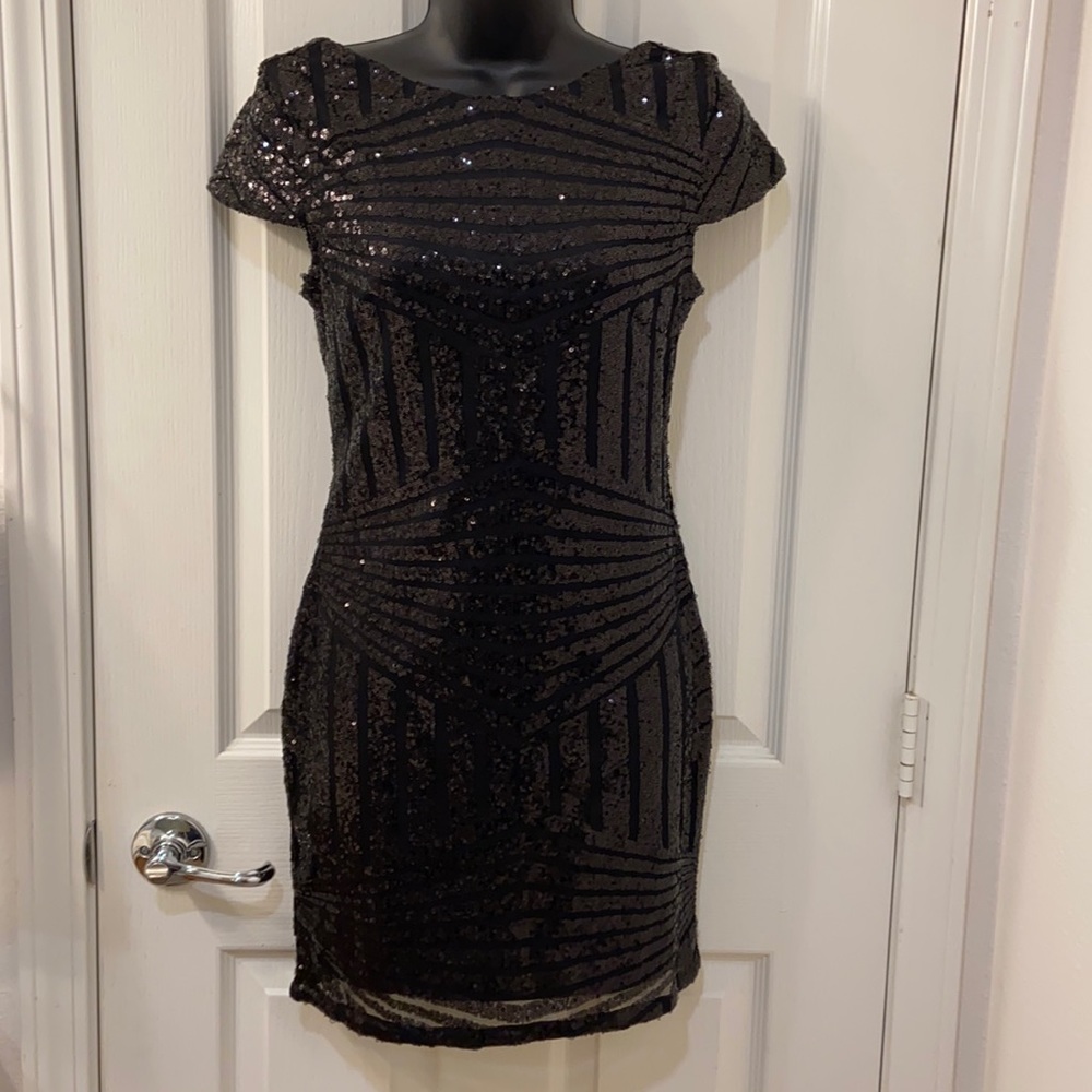 Black cocktail dress